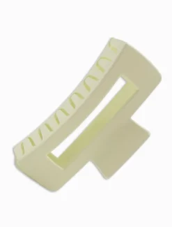 Rectangle Claw Clip Ivory