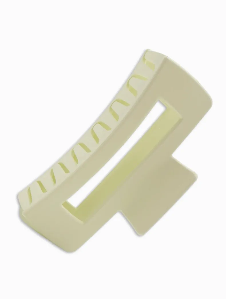 Rectangle Claw Clip Ivory