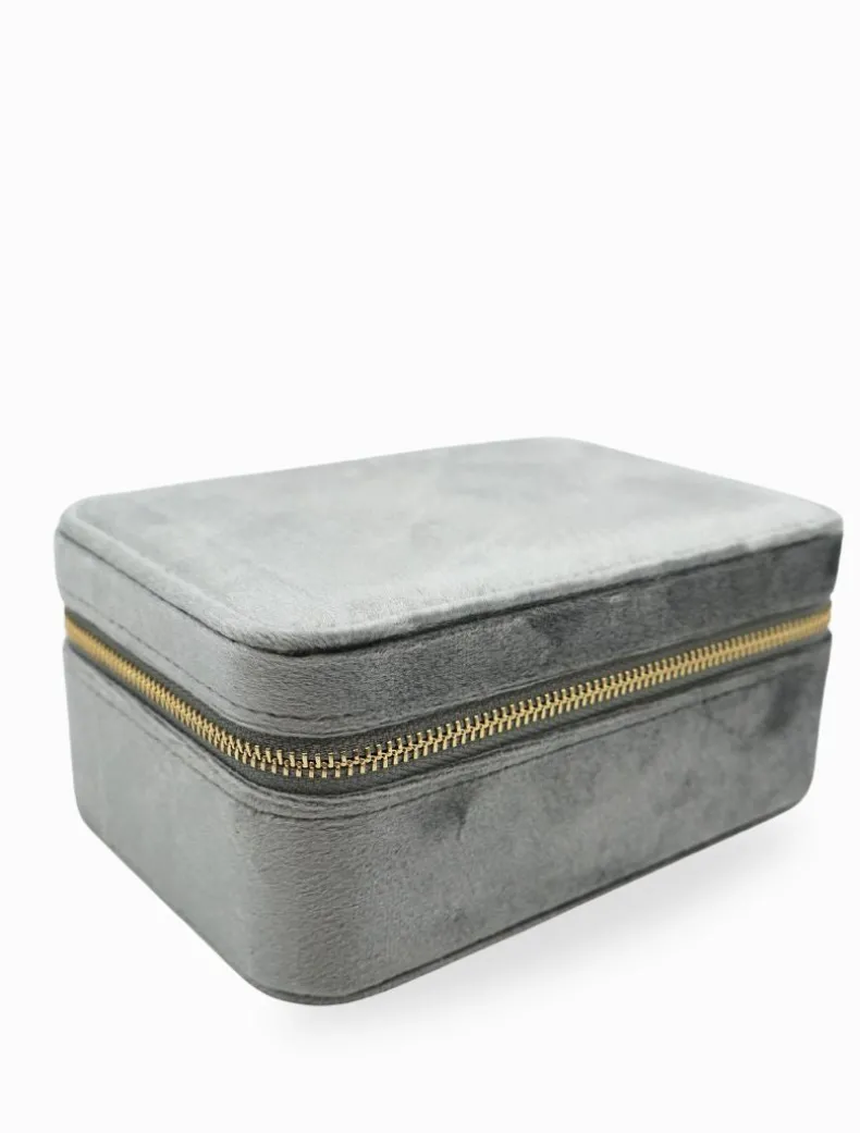 Rectangle Jewellery Case Silver