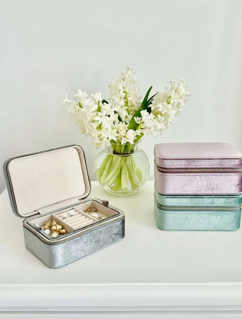 Rectangle Jewellery Case Silver