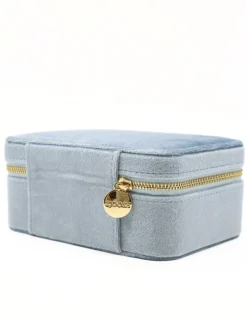 Rectangle Jewellery Case Blue