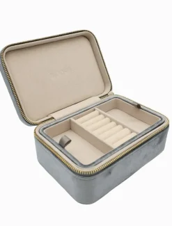 Rectangle Jewellery Case Silver