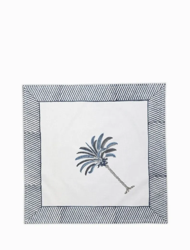 Ritchie Palms Napkin Blue (Set of 4)