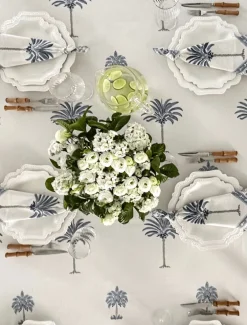 Ritchie Palms Tablecloth Blue (150cm x 320cm)