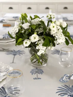 Ritchie Palms Tablecloth Blue (150cm x 320cm)