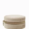 Round Jewellery Case Champagne