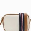 Ruby Canvas Cross Body Bag White