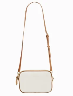 Ruby Canvas Cross Body Bag White