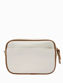 Ruby Canvas Cross Body Bag White