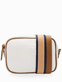 Ruby Sports Cross Body Bag Dual Tone White Tan