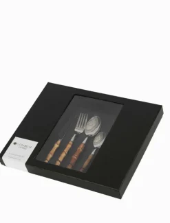 Saigon 16 Piece Bamboo Cutlery Set