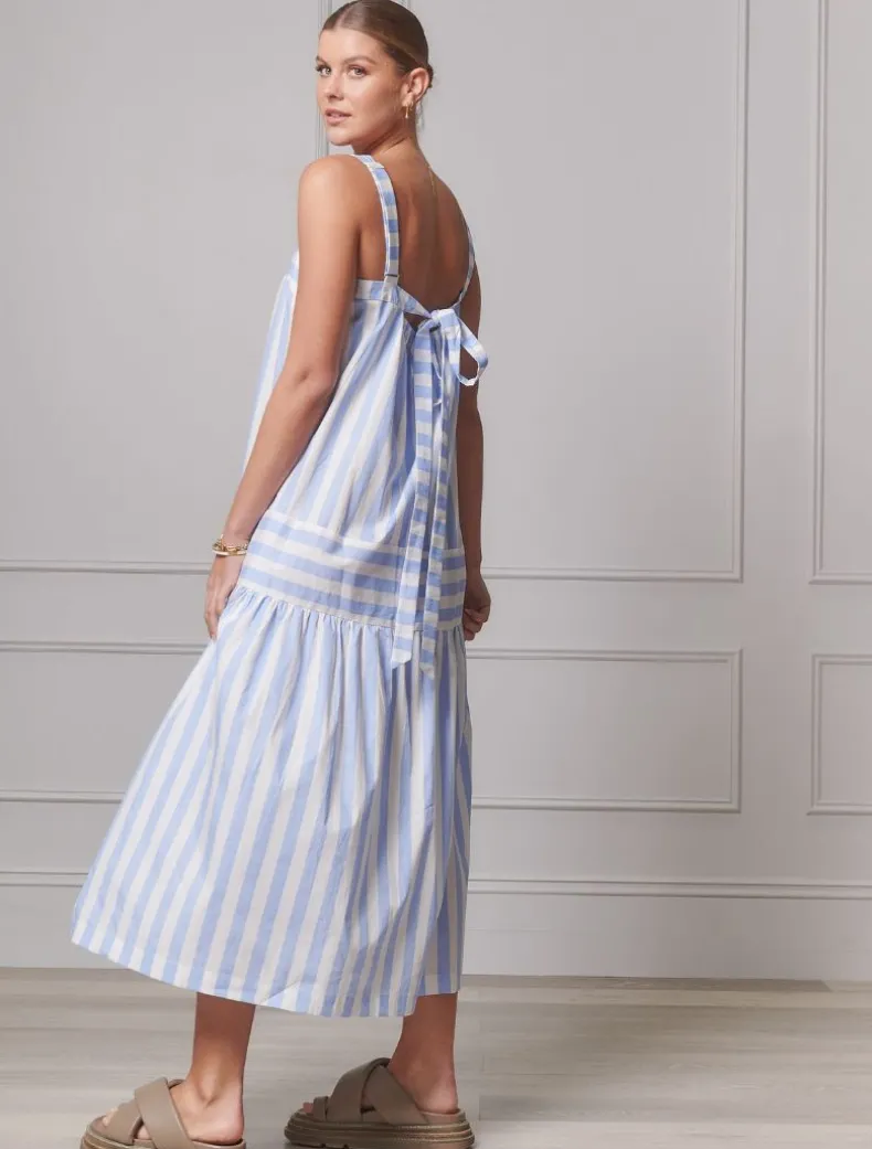 Sarah Striped Sundress Blue - FINAL SALE