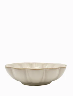 Scallop Bowl White Large