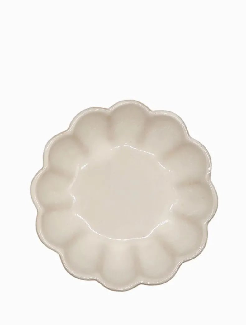 Scallop Bowl White Large