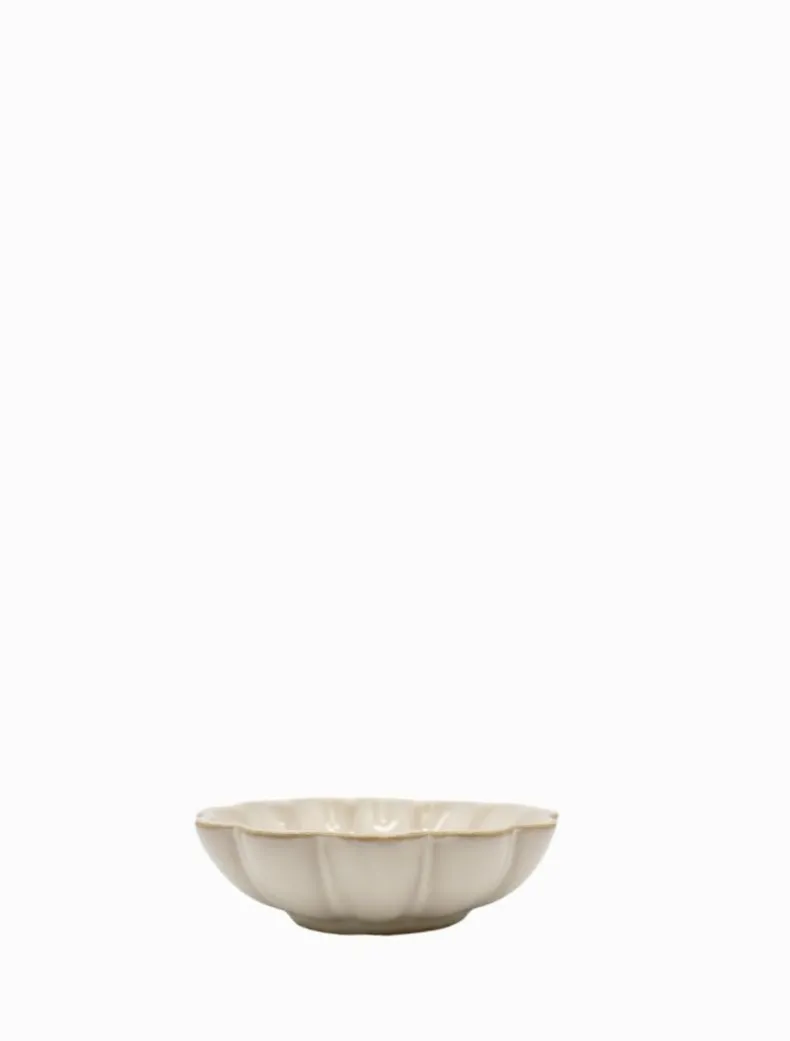 Scallop Bowl White Small