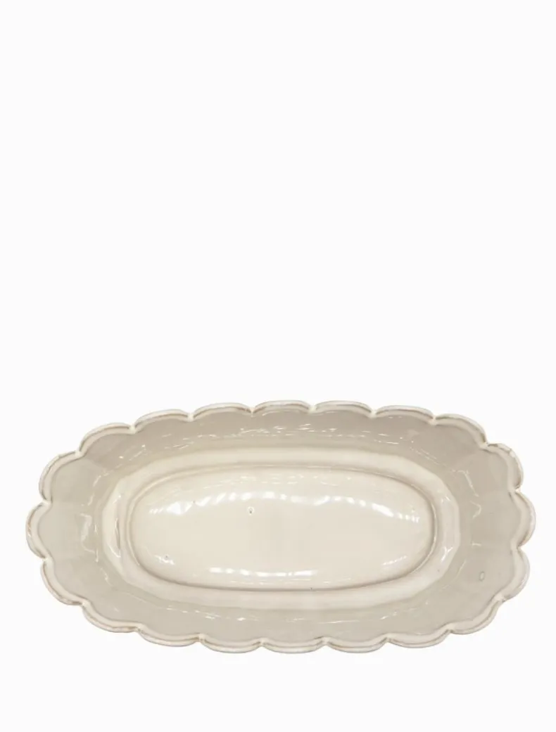 Scallop Planter White