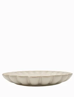 Scallop Platter White Large