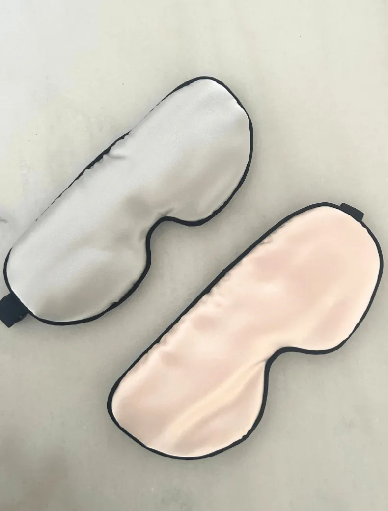 Silk Eye Mask Pink
