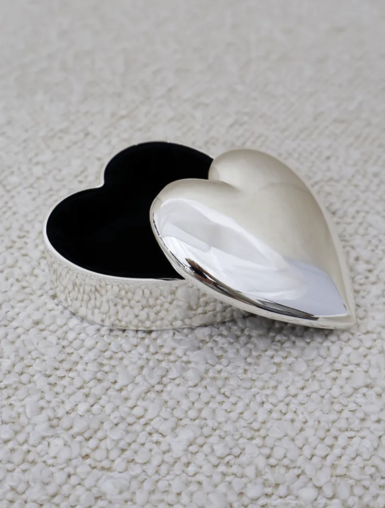 Silver Plated Heart Box