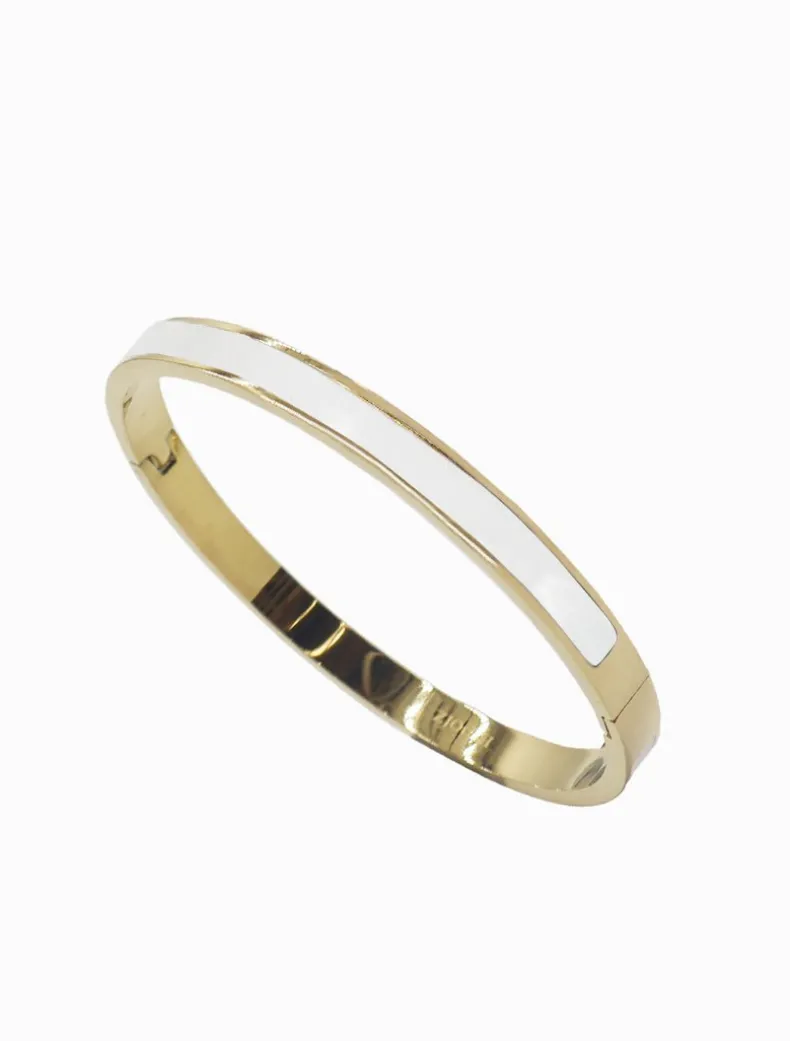 Skinny Bangle White