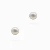 Small Pearl Stud White