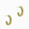Small Rope Hoops Gold