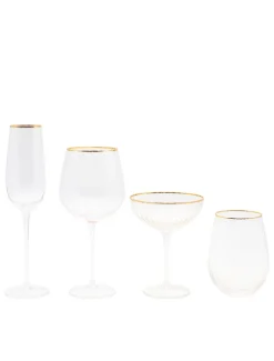 Soiree Crystal Champagne Flutes Clear (Set of 2)