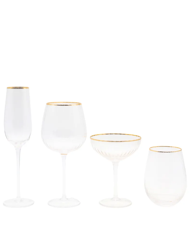 Soiree Crystal Champagne Flutes Clear (Set of 2)