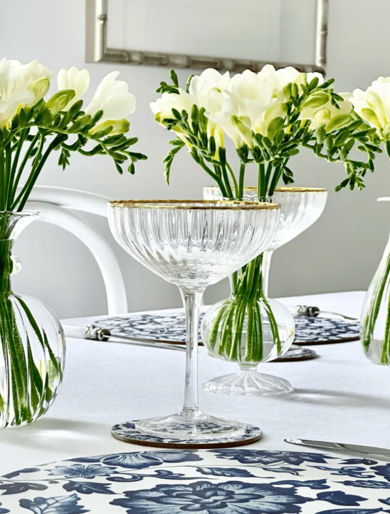 Soiree Crystal Coupes Clear (Set of 2)