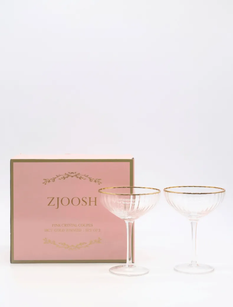 Soiree Crystal Coupes Clear (Set of 2)