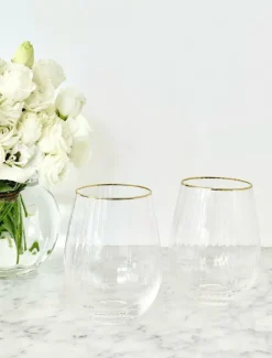 Soiree Crystal Gin Tumblers Clear (Set of 2)