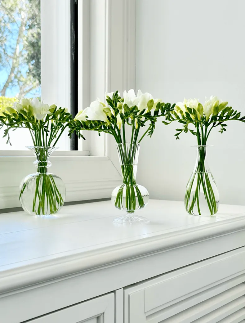 Soiree Trio of Vases Clear