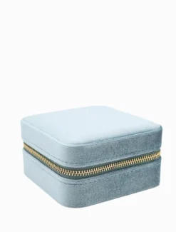 Square Jewellery Case Blue