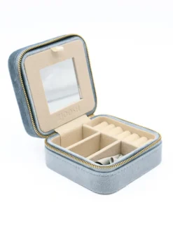 Square Jewellery Case Blue