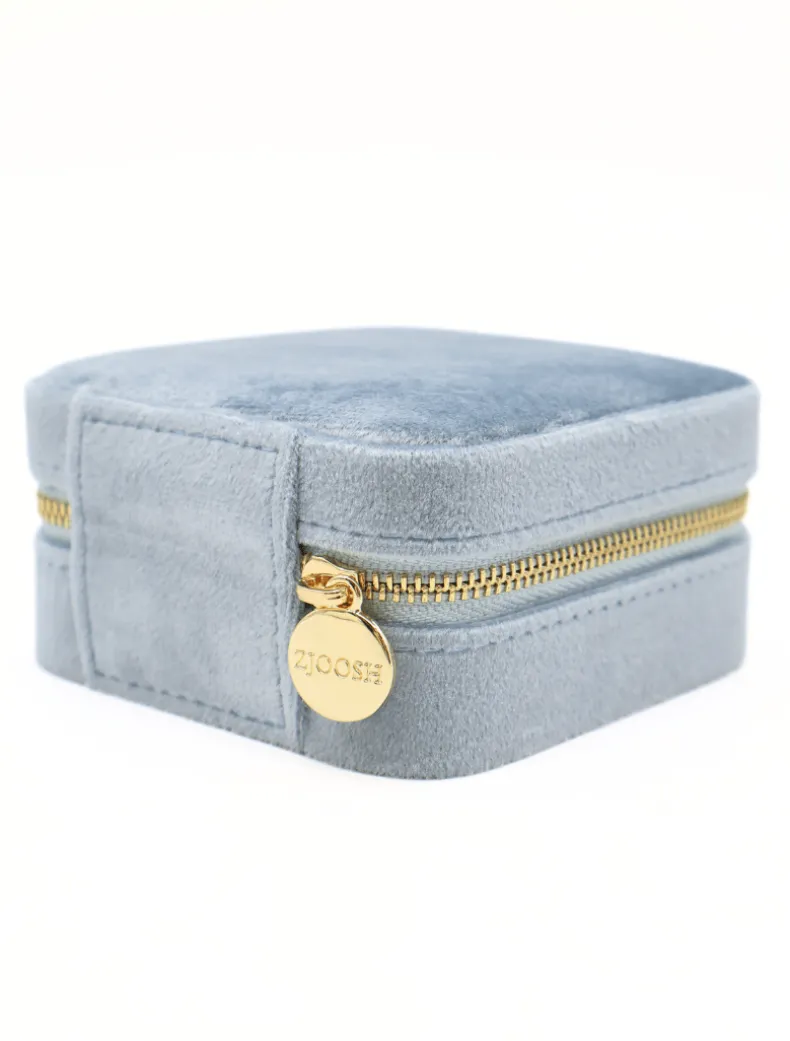 Square Jewellery Case Blue