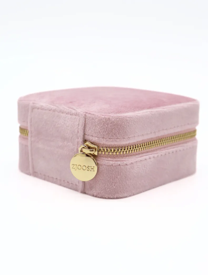 Square Jewellery Case Pink