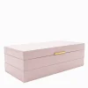 Stacking Lacquered Jewellery Box Pink Large