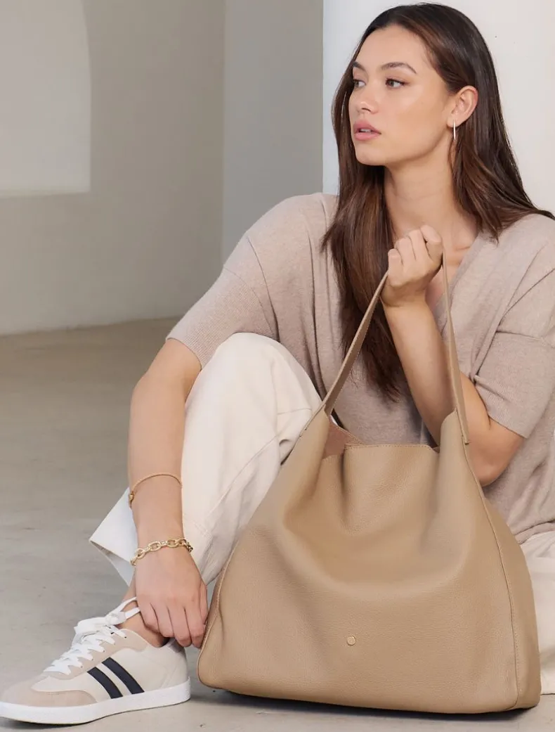 Stevie Slouch Tote Hazelnut