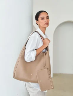 Stevie Slouch Tote Hazelnut