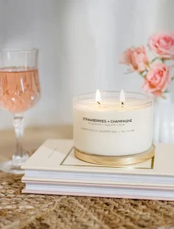 Strawberries u0026 Champagne Soy Candle