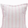 Stripes Linen Cushion Light Pink