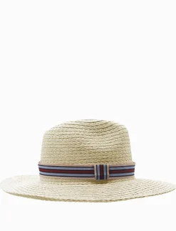 Summer Fedora Blue Stripe