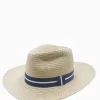 Summer Fedora Navy Stripe