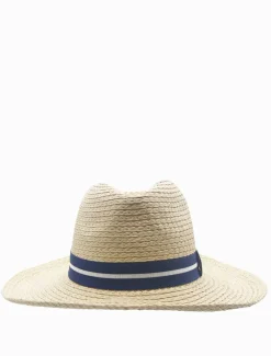 Summer Fedora Navy Stripe