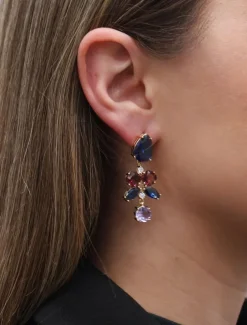 Symposium Agnes Drop Earrings Navy