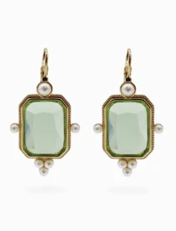 Symposium Andrea Drop Earrings Green