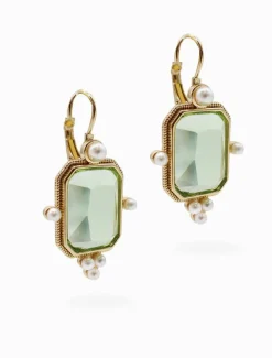 Symposium Andrea Drop Earrings Green