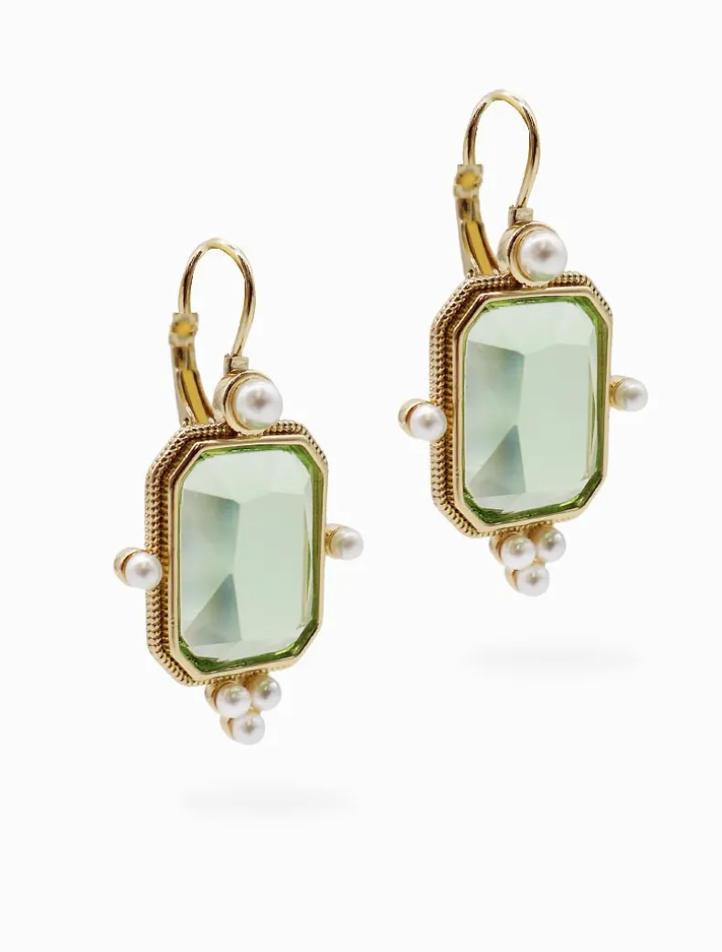 Symposium Andrea Drop Earrings Green