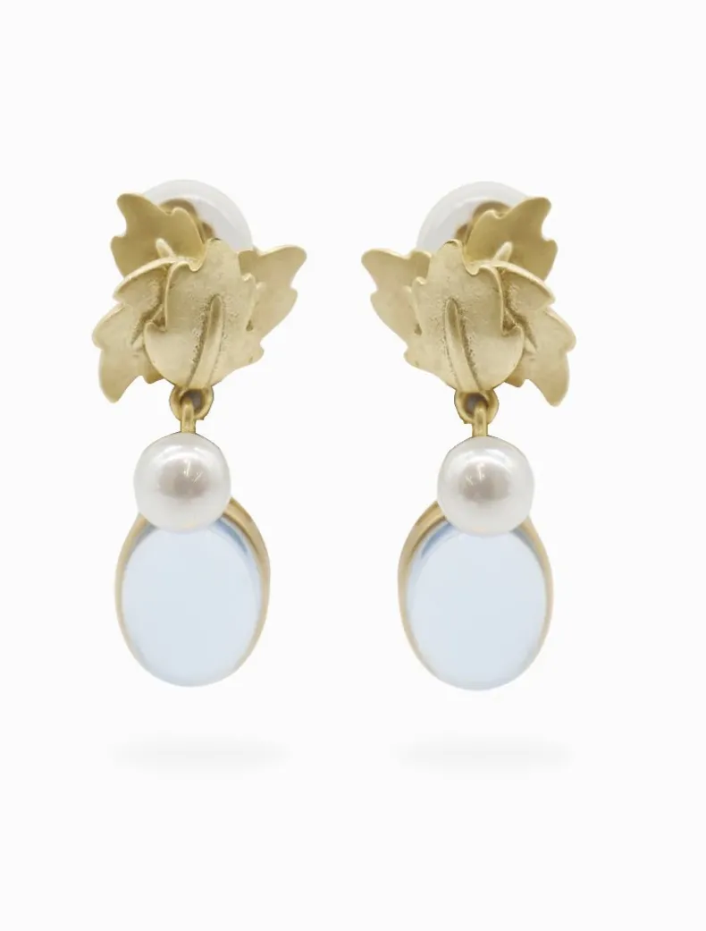 Symposium Astrid Drop Earrings Clip Ons