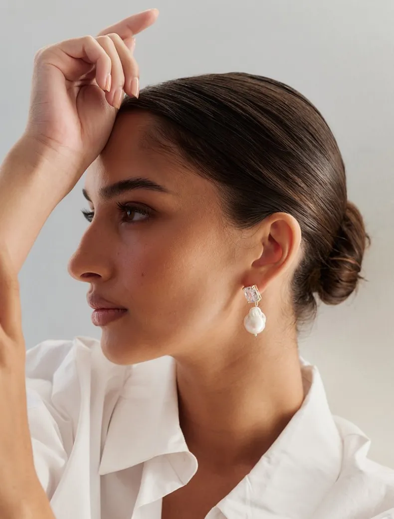 Symposium Celestial Pearl Drop Earrings